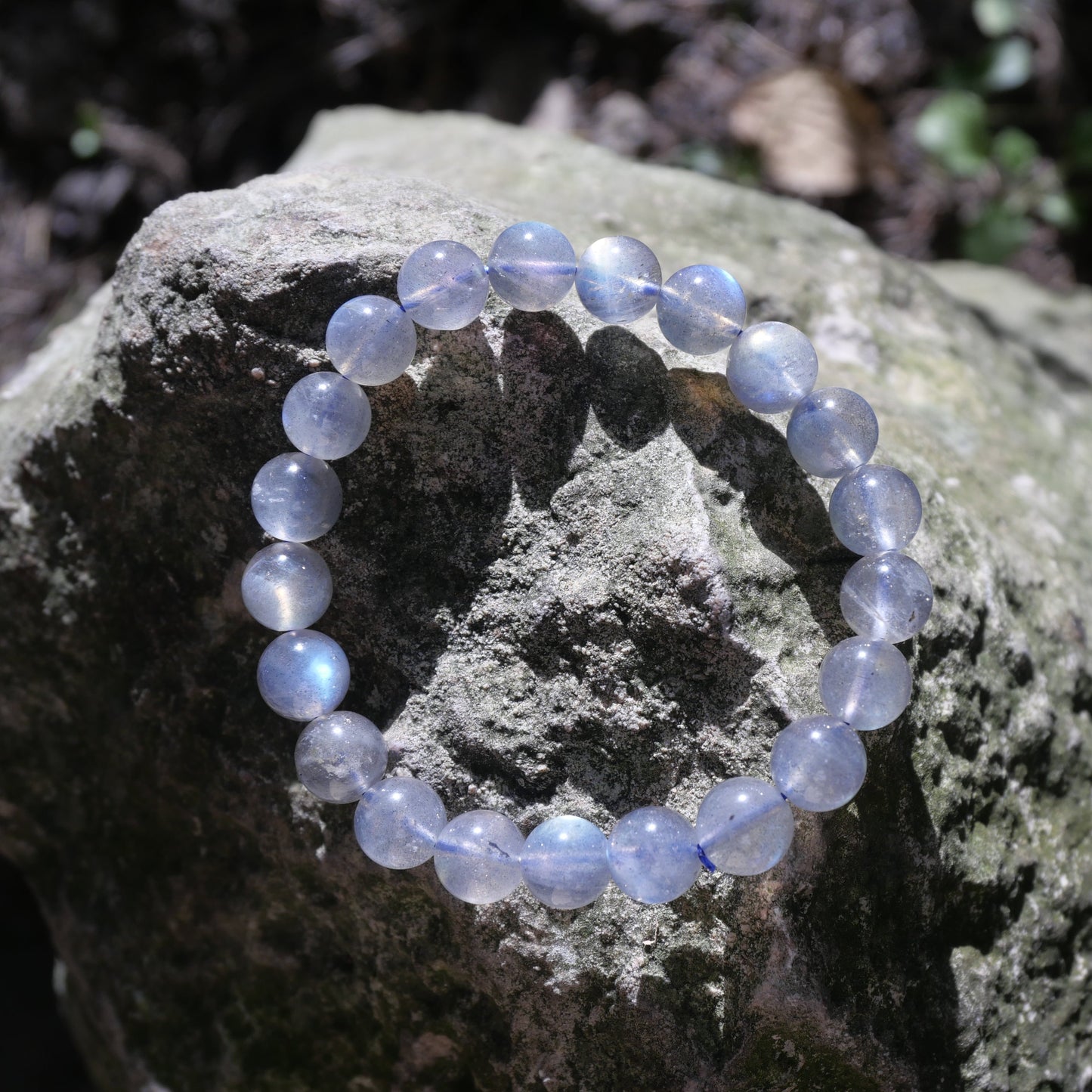 Labradorite Grey Moonstone Bracelet