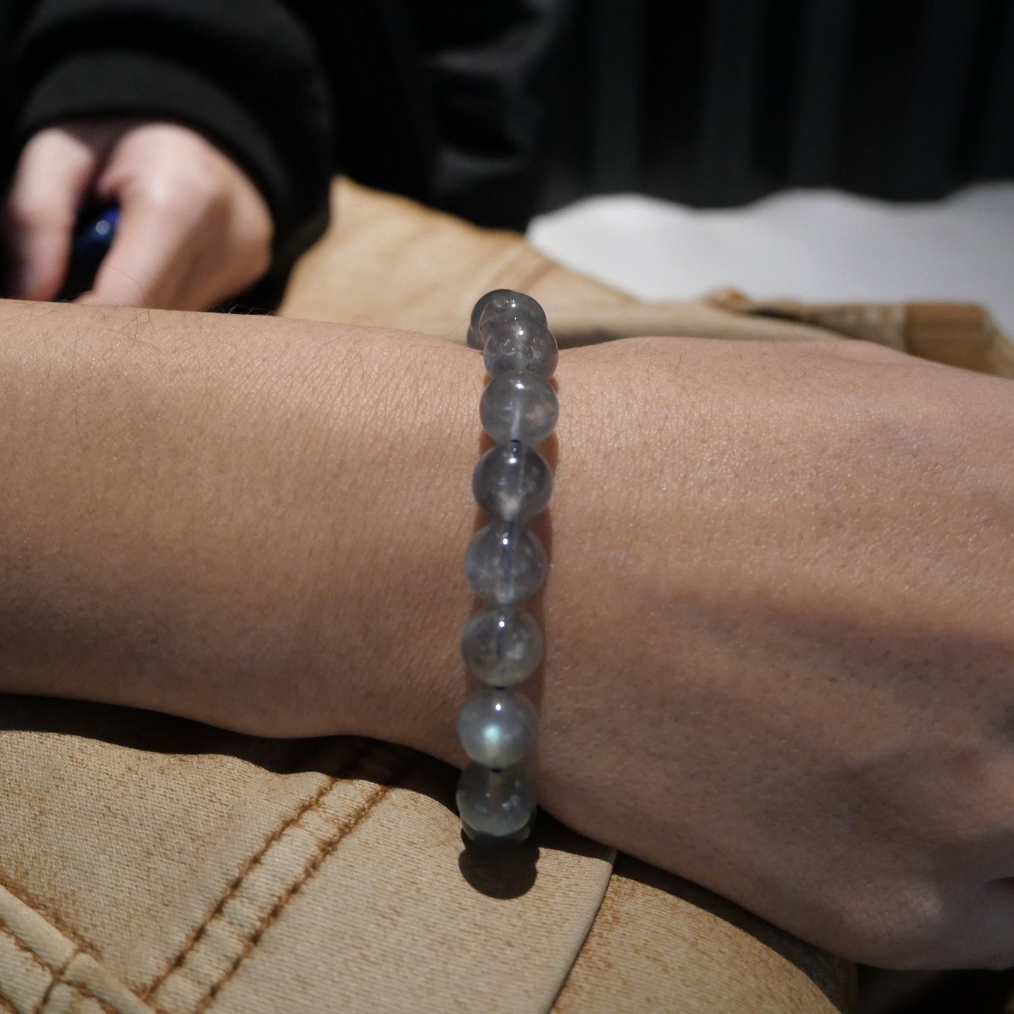 Labradorite Grey Moonstone Bracelet